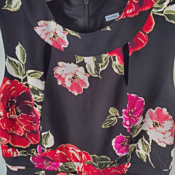 Floral and Black Dress - Picture 2 of 6